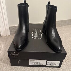 *Brand New* | Thursday Boot Company | Tempo Boots | Black Leather | 10 | NIB 🖤